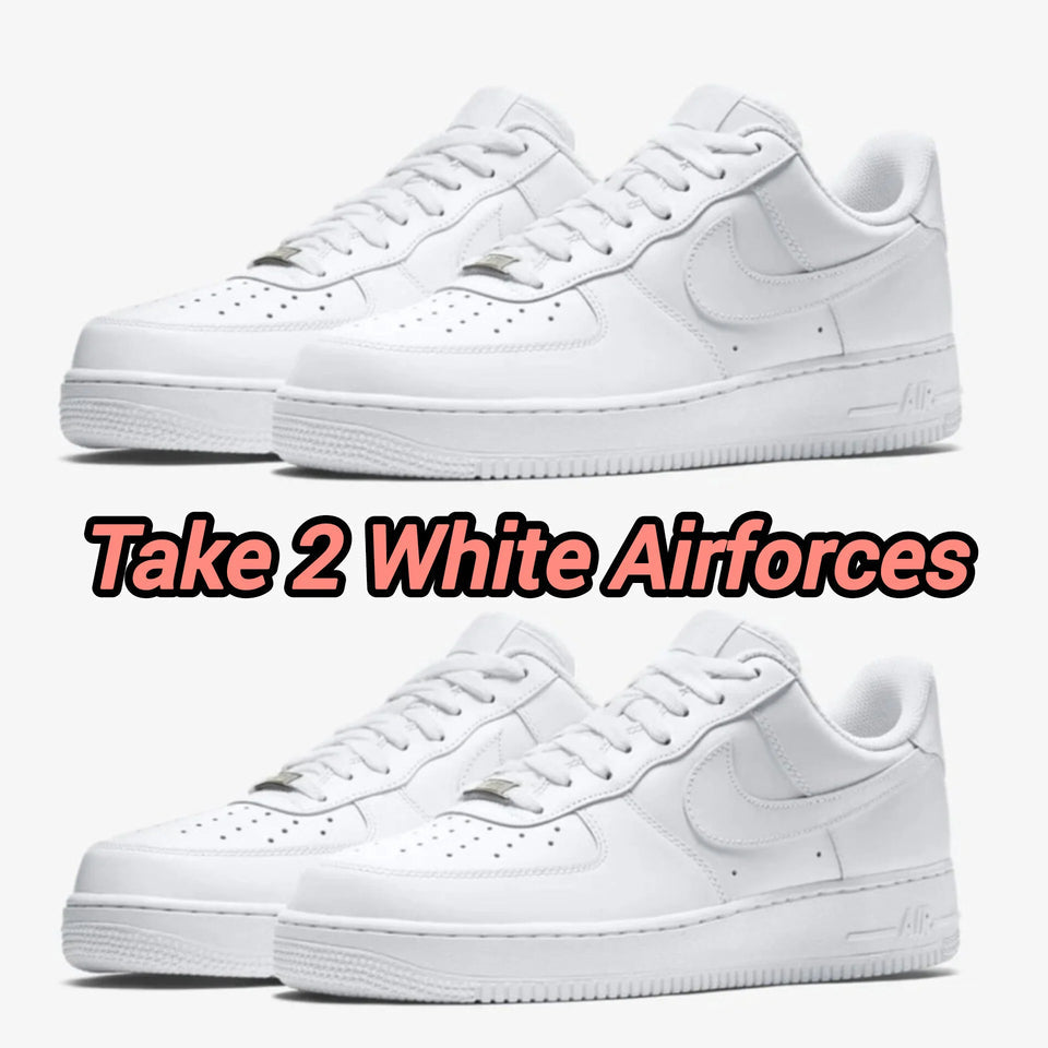 2x Nike airforce 1 white Combo Deal