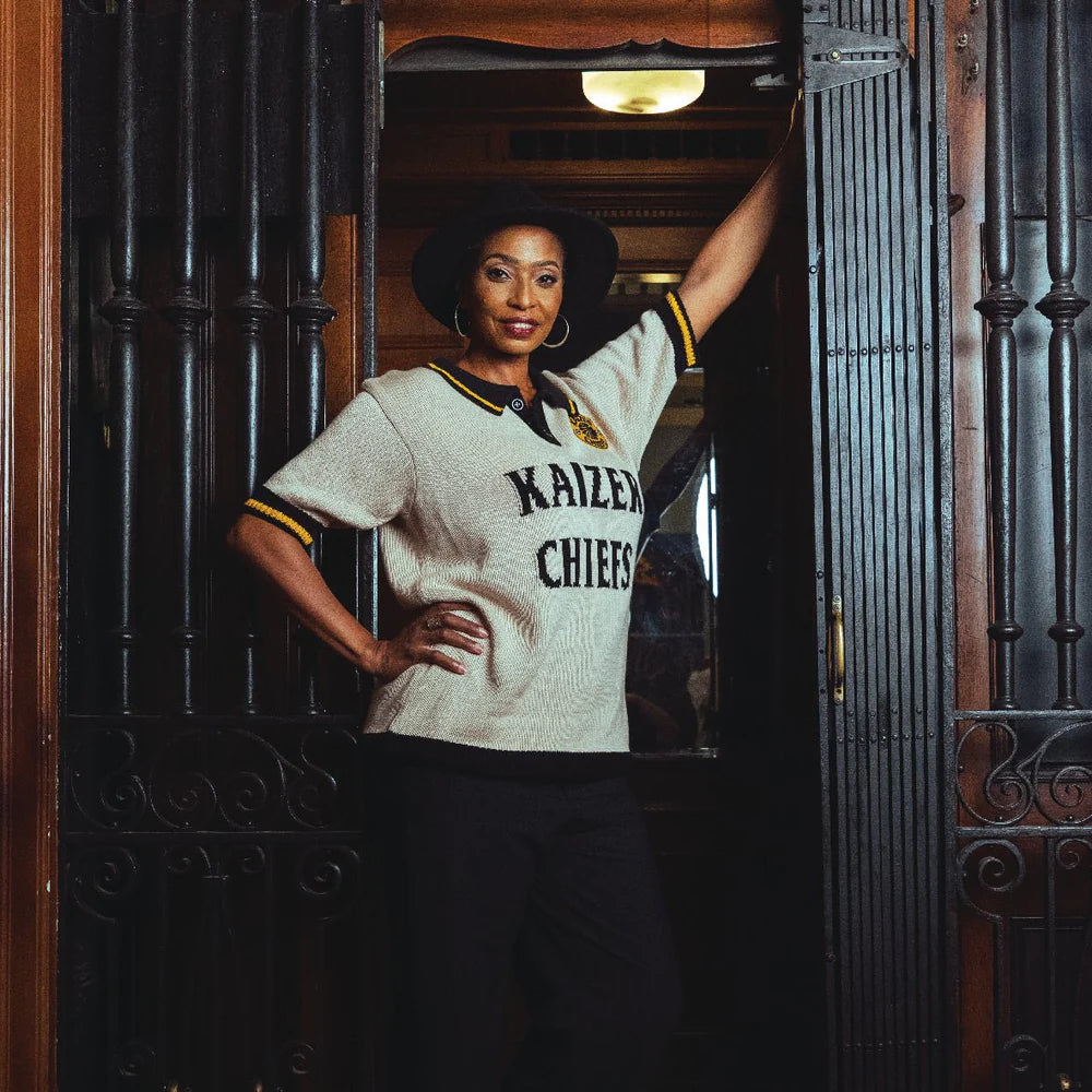 Kaizer Chiefs SS knitted jersey-Ivory